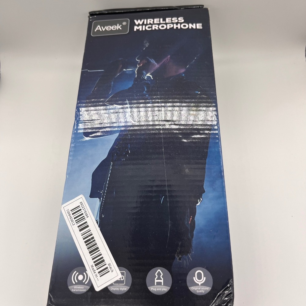Aveek 2pk Wireless Microphone Plug and Play Original Sound Quality